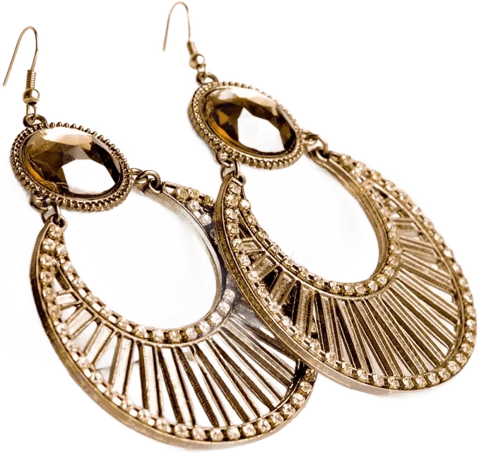 Gold Flower Earrings